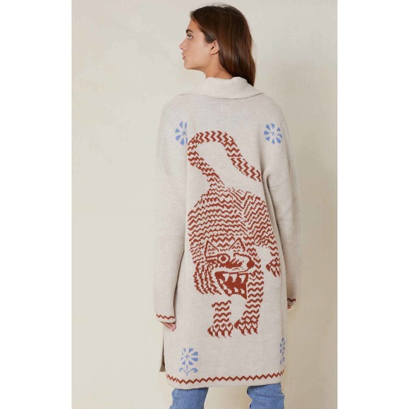 Patch Pocket Hip Alpaca Cardigan 
